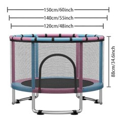 Trampoline Safety Net, 48″ 55″ 60″ Trampoline Replacement Net 60″ 150cm