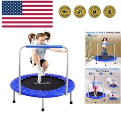 36/40″ Foldable Mini Trampoline – Compact Fitness Trampoline for Kids Adults,…