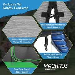 Replacement Enclosure Surround Safety NET ONLY for 14ft Frame 8 Pole Trampoline