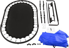 Kids Trampoline Mini Rebounder with Adjustable Handle Foldable Trampoline for 2