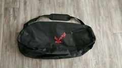 Reboundair Rebound Air Trampoline Folds in quarter. With Carrying Case Folding