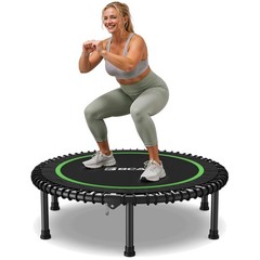 Foldable Fitness Trampoline for Adults, Bungee Rebounder