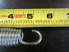 Set of 4 Trampoline Springs 5-1/4 Inch long End to End Heavy Duty (used)