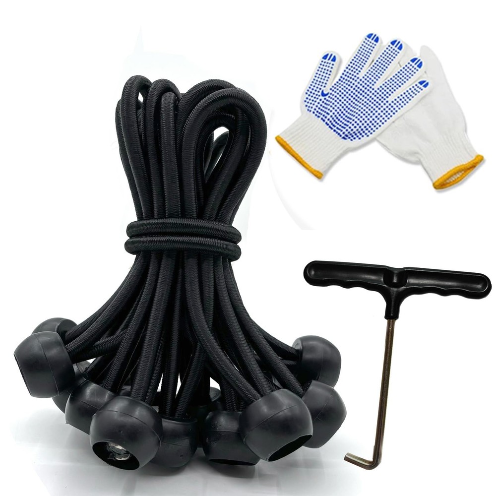 16PCS Mini Trampoline Bungee Cord Replacement 7 Inch Fitness Trampoline Ball …