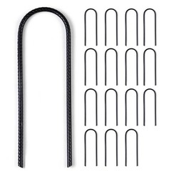 Trampoline Stakes Ground Anchors 11″ U Shaped for Outdoor Camping Tent 16 Pack