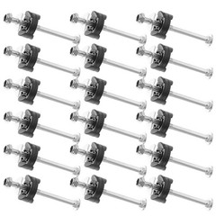 18Pcs Practical Galvanized Steel Trampoline Screws for Pole and Frame Repair