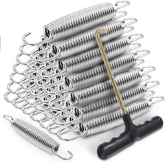 72pc Trampoline Replacement Springs 6.5″ Stainless Steel Secure Hooks