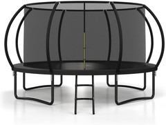 Polar Aurora 10FT 12FT 14FT 16FT Outdoor Trampoline with Safety Enclosure Net, T