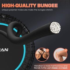 BCAN 450/550LBS Mini Rebounder Trampoline for Adults with Bar, Fitness Trampo…