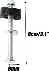 Trampoline Accessories Galvanized Iron Screws Long 6mm Pack for Large