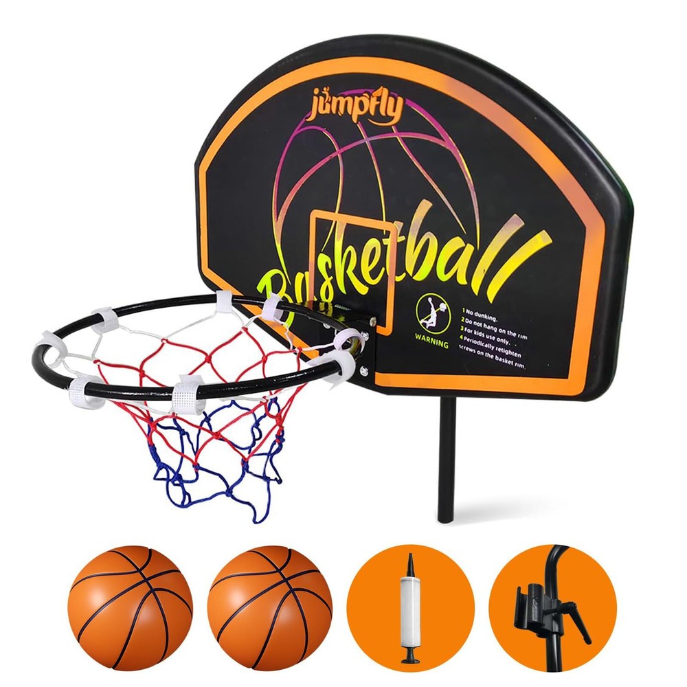 Trampoline Basketball Hoop Basketball Hoop for Trampoline Easy to Install Uni…