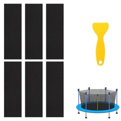 Trampoline Repair Kit 6pcs Self-Adhesive Rubber Patch for Mat Hole Repair