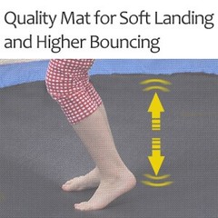 55” Toddlers Trampoline w/ Safety Enclosure Net and Balls Kids Mini Trampoline