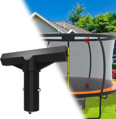 Trampoline Pole Covers T-Tube Connector Trampoline Black Plastic T-Connector