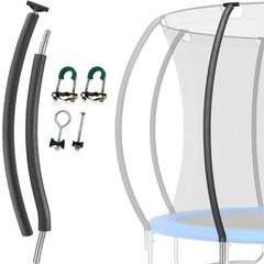 Curved Trampoline Poles Replacement, 1 Lower & 1 Upper Safety Trampoline Pole…