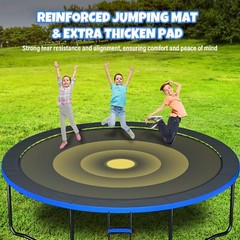 Pumpkin Trampoline with Basketball Hoop & Inner Enclosure – Safe, Durable