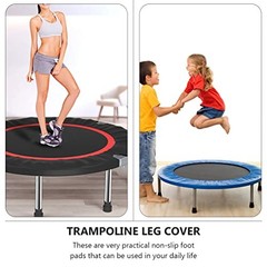 Trampoline Leg Caps: 8pcs Replacement Mini Trampoline Leg Cap Tips Black