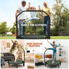 Ancheer Rebounder Trampoline 40/48 Bungee Rebounder 4-Level Adjustable Handle