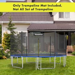 Giantex Replacement Trampoline Mat Fit 14′ Frame w/80 V-Hooks Using 5.5″ Spring