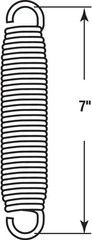 Spring Steel Trampoline Spring 1″ x 7″ – Corrosion Resistant & Strong
