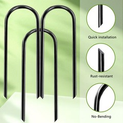 8Pcs Trampolines Wind Stakes, 12 Inch Landscape Staples, Heavy Duty Trampolin…