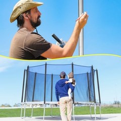 Trampolines Single Enclosure Pole Set Trampoline Replacement Parts Upper and 2