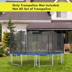 Replacement Trampoline Mat Jumping Mat Fits 16ft Frame w/ V-Hooks