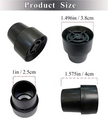 6 Pieces Mini Trampoline Leg Cap Tips, Rubber Caps Fits 1 Inch Inside Diamete…