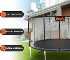 Trampoline Safety Net Replacement for 10/12/14FT Round Frames, Weather-Resistant
