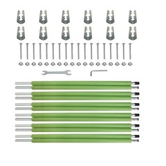 Trampoline Pole Replacement Set with Clamps Hardware