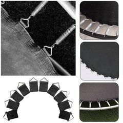 20 Pack Trampoline Triangles Buckle Stainless Steel Triangle Ring with Sewing…
