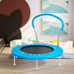 36″ Mini Trampoline for Kids Ages 1-6 Indoor Outdoor Trampolines with Handle New