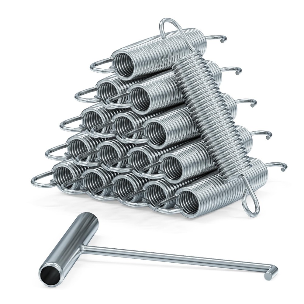 7 Inch Trampoline Springs Kit, Heavy Duty Stainless Steel Springs with Instal…
