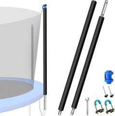 1PCS Trampoline Pole Replacement, Trampoline Enclosure Pole Fits 8-16FT Straight