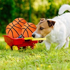 3 Packs 7 Inch Mini Inflatable Basketballs Plastic Replacement Basketballs