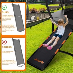 Trampoline Slide Ladder Universal Trampoline Ladder with Handles Strong Tear …