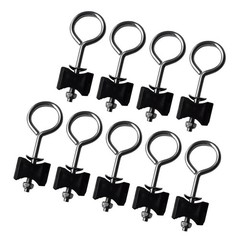 9 Pcs Fitness Trampoline Accessories Metal Screw Stakes for Ground