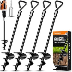 Ground Anchor Screw In Trampoline Tent Ground Anchor, Heavy Duty Trampoline Anchor…