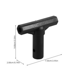 4Pcs Black PP Reusable T Shaped Tube Connectors Trampoline Accessories Set
