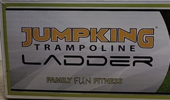 Jumpking Trampoline Ladder Fits Toprail Height Up To 36” NEW