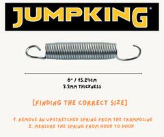 20PCS Trampoline Springs 6-inch Stainless Steel Replacement for Trampolines