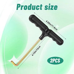 2PCS Vertical Pull Trampoline Spring Pull Tool, T-Hook Trampoline Parts Shoe