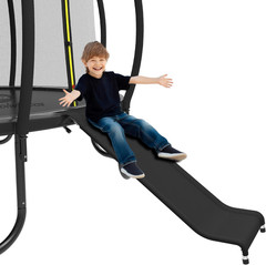 Universal Heavy Duty Steel Trampoline Slide with Buffer Region Accessory