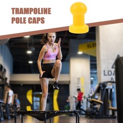 10 Pcs Replaceable Caps for Trampoline Replacement Pole Parts Yellow