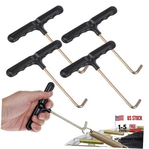 Trampoline Spring Puller Tool, Trampoline Parts T-Hook Puller, Trampoline 4PCS