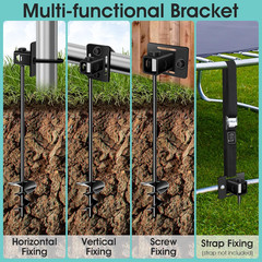 Heavy-Duty Screw-In Ground Anchors for Trampolines and Outdoor Structures