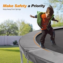 12FT Trampoline Pad Replacement Waterproof Safety Cover Thick Foam Absorption US
