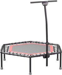 + Indoor Trampoline, Blue/Green/Red, Rebounder Home Fitness Trampoline with Heig
