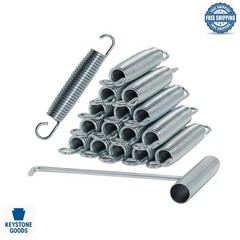 Heavy Duty Stainless Steel Trampoline Springs Set of 16 for 8-14ft
