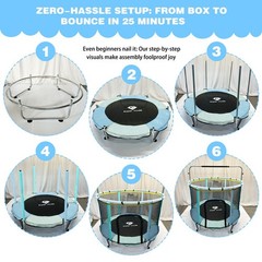 Py Super Mode 55 Trampoline For Kids Enclosure Toddler Trampoline Adjustable